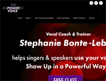Tablet Screenshot of empoweryourvoice.com